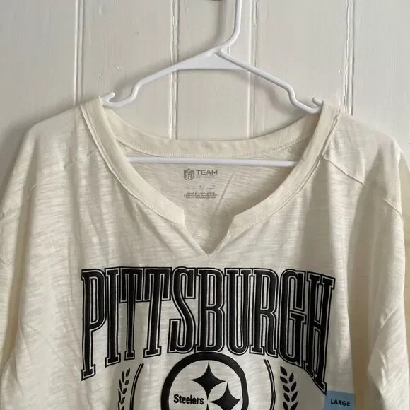 Pittsburgh Steelers Cream Tee - Picture 2 of 5